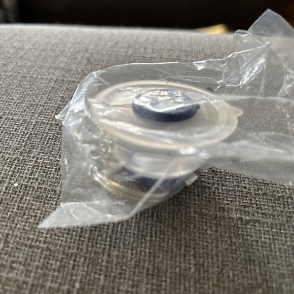 Vintage Tupperware Mini Batter Mixing Bowl Keychain Royal Blue NEW NIP - Picture 1 of 5